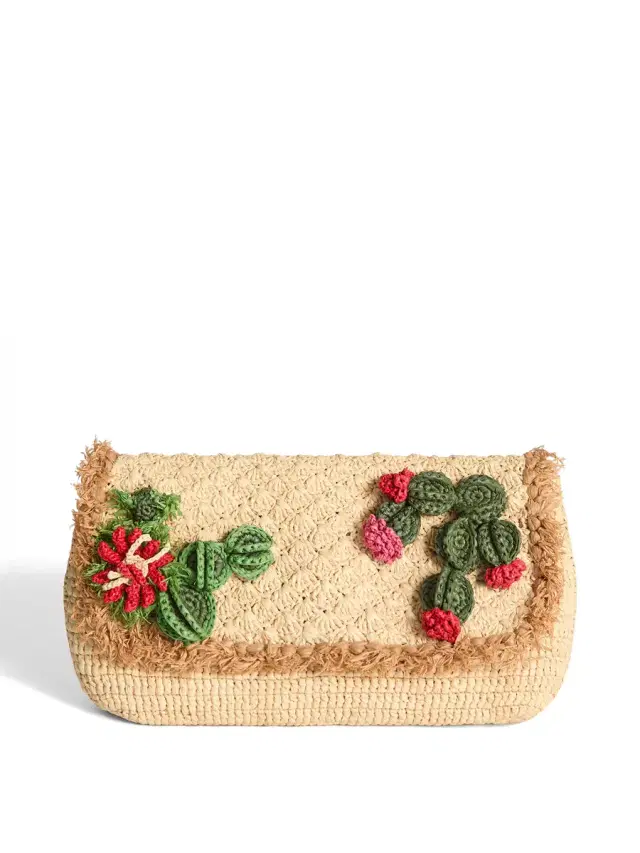Raffia Cactus Clutch Raffia Cactus Clutch