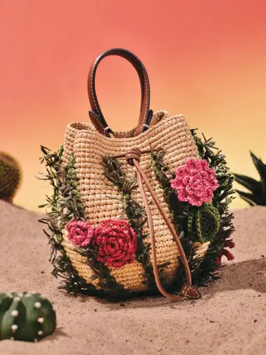 Anya Hindmarch Raffia Cactus Crossbody Bag | Thumbnail 2 Anya Hindmarch Raffia Cactus Crossbody Bag | Thumbnail 2