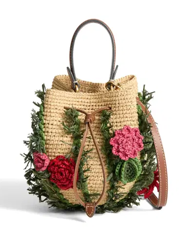Anya Hindmarch Raffia Cactus Crossbody Bag | Thumbnail 1 Anya Hindmarch Raffia Cactus Crossbody Bag | Thumbnail 1