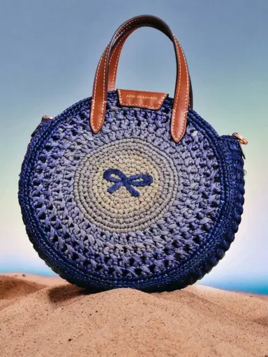 Anya Hindmarch Raffia Small Round Bow Tote | Thumbnail 2 Anya Hindmarch Raffia Small Round Bow Tote | Thumbnail 2