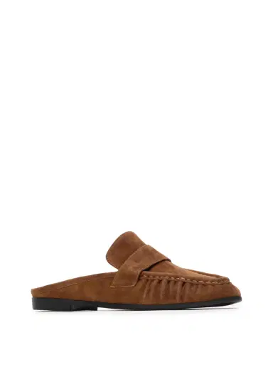 Black Suede Studio Suede Gabby Loafer Mules | Thumbnail 2 Black Suede Studio Suede Gabby Loafer Mules | Thumbnail 2