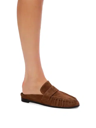 Black Suede Studio Suede Gabby Loafer Mules | Thumbnail 5 Black Suede Studio Suede Gabby Loafer Mules | Thumbnail 5