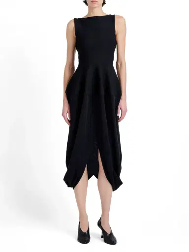 Proenza Schouler Sukki Draped Midi Dress | Thumbnail 2 Proenza Schouler Sukki Draped Midi Dress | Thumbnail 2