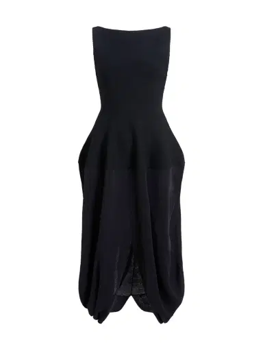 Proenza Schouler Sukki Draped Midi Dress | Thumbnail 1 Proenza Schouler Sukki Draped Midi Dress | Thumbnail 1