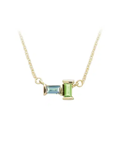 Aliita Tuo y Yo Peridot and Aquamarine Necklace | Thumbnail 1 Aliita Tuo y Yo Peridot and Aquamarine Necklace | Thumbnail 1