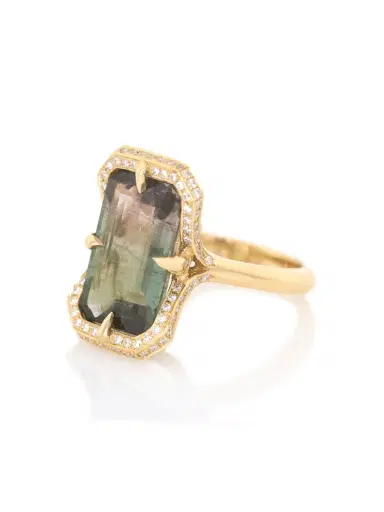 YI COLLECTION Watermelon Tourmaline Aurora Supreme Ring | Thumbnail 2 YI COLLECTION Watermelon Tourmaline Aurora Supreme Ring | Thumbnail 2