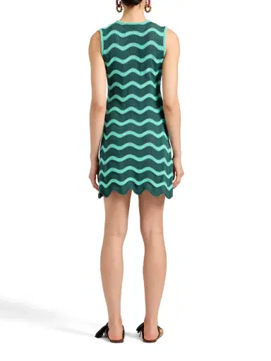 La DoubleJ Wavy Crochet Cotton Mini Dress | Thumbnail 3 La DoubleJ Wavy Crochet Cotton Mini Dress | Thumbnail 3