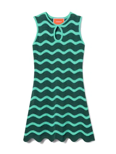 La DoubleJ Wavy Crochet Cotton Mini Dress | Thumbnail 1 La DoubleJ Wavy Crochet Cotton Mini Dress | Thumbnail 1