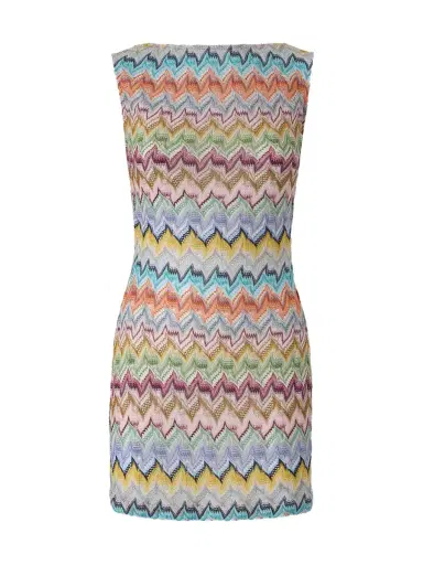 Missoni Zig Zag Lamé Backless Mini Dress | Thumbnail 1 Missoni Zig Zag Lamé Backless Mini Dress | Thumbnail 1