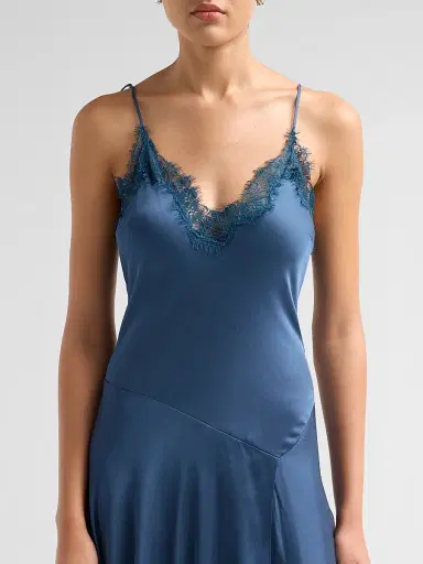 A.L.C. Women's Aleena Lace Midi Dress - Ash Blue | Thumbnail 5 A.L.C. Women's Aleena Lace Midi Dress - Ash Blue | Thumbnail 5