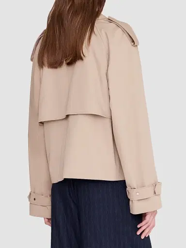 ANINE BING Women's Rickie Crop Trench Coat - Beige | Thumbnail 3 ANINE BING Women's Rickie Crop Trench Coat - Beige | Thumbnail 3