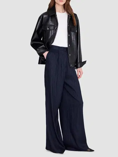 ANINE BING Women's Rory Leather Jacket - Black | Thumbnail 2 ANINE BING Women's Rory Leather Jacket - Black | Thumbnail 2