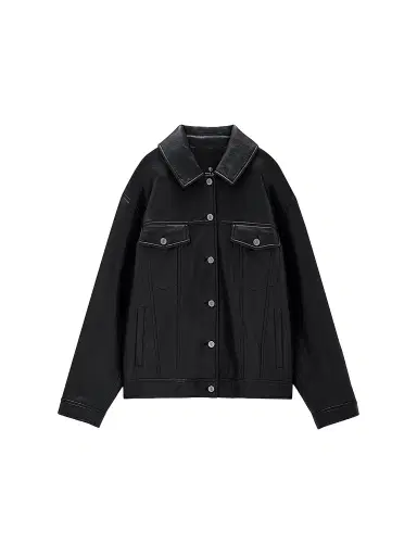 ANINE BING Women's Rory Leather Jacket - Black | Thumbnail 1 ANINE BING Women's Rory Leather Jacket - Black | Thumbnail 1