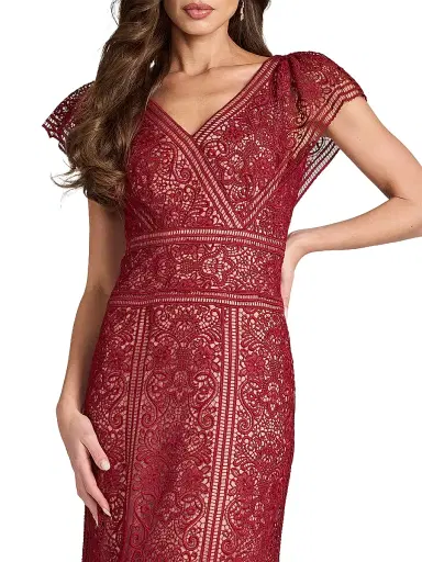 Tadashi Shoji Women's Embroidered Lace Gown | Thumbnail 5 Tadashi Shoji Women's Embroidered Lace Gown | Thumbnail 5