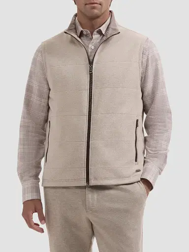 Bugatchi Men's Reversible Knit Vest - Taupe | Thumbnail 4 Bugatchi Men's Reversible Knit Vest - Taupe | Thumbnail 4