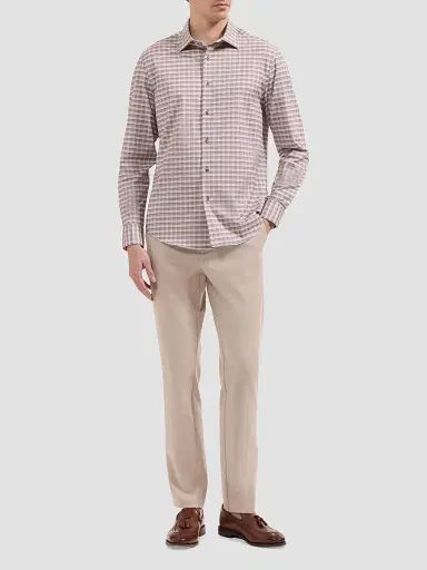 Bugatchi Men's Ooohcotton James Button-Down Shirt - Sienna | Thumbnail 2 Bugatchi Men's Ooohcotton James Button-Down Shirt - Sienna | Thumbnail 2