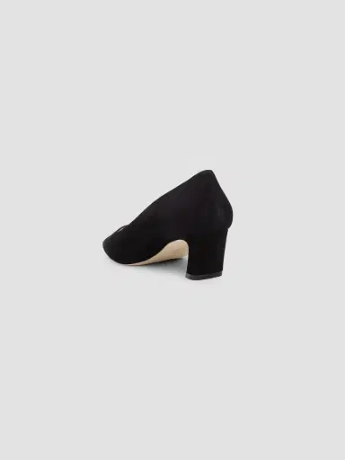 Stuart Weitzman Women's Stassi 50MM Suede Pumps - Black - Size 12 | Thumbnail 4 Stuart Weitzman Women's Stassi 50MM Suede Pumps - Black - Size 12 | Thumbnail 4