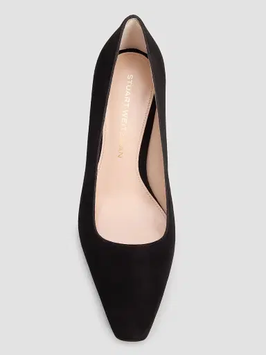 Stuart Weitzman Women's Stassi 50MM Suede Pumps - Black - Size 12 | Thumbnail 5 Stuart Weitzman Women's Stassi 50MM Suede Pumps - Black - Size 12 | Thumbnail 5