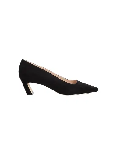 Stuart Weitzman Women's Stassi 50MM Suede Pumps - Black - Size 12 | Thumbnail 1 Stuart Weitzman Women's Stassi 50MM Suede Pumps - Black - Size 12 | Thumbnail 1