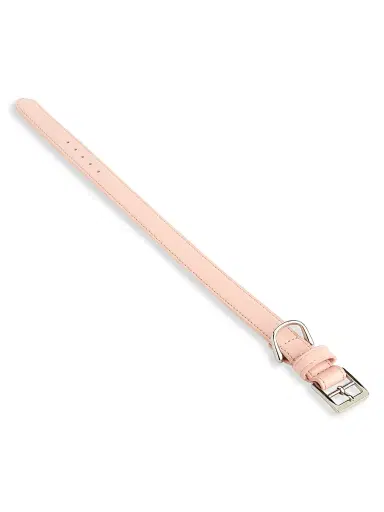 Royce New York Small Leather Dog Collar - Blush Pink | Thumbnail 2 Royce New York Small Leather Dog Collar - Blush Pink | Thumbnail 2