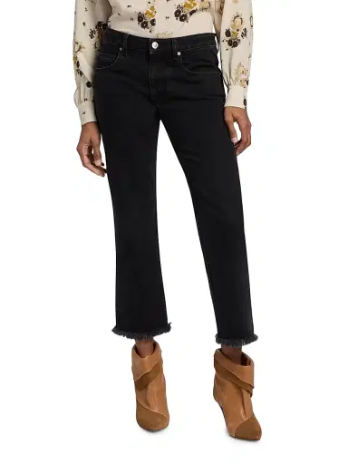 Isabel Marant Women's Ombela Slim Ankle Jeans - Faded Black | Thumbnail 3 Isabel Marant Women's Ombela Slim Ankle Jeans - Faded Black | Thumbnail 3