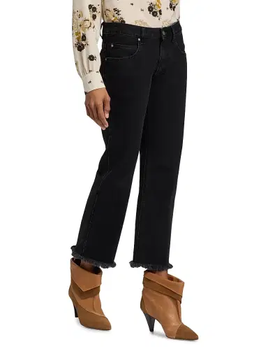 Isabel Marant Women's Ombela Slim Ankle Jeans - Faded Black | Thumbnail 4 Isabel Marant Women's Ombela Slim Ankle Jeans - Faded Black | Thumbnail 4