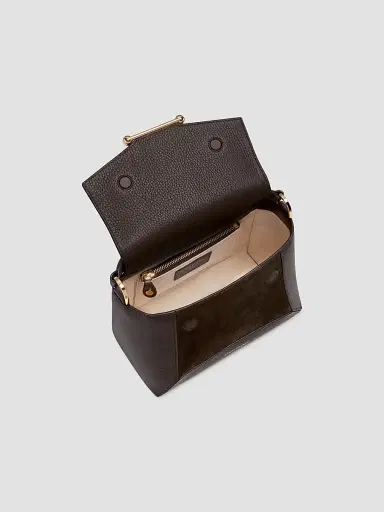 Strathberry Women's Mosaic Leather Bag - Dark Chocolate | Thumbnail 5 Strathberry Women's Mosaic Leather Bag - Dark Chocolate | Thumbnail 5