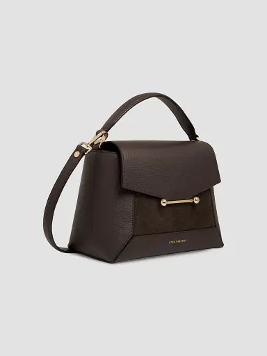 Strathberry Women's Mosaic Leather Bag - Dark Chocolate | Thumbnail 6 Strathberry Women's Mosaic Leather Bag - Dark Chocolate | Thumbnail 6