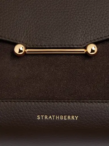 Strathberry Women's Mosaic Leather Bag - Dark Chocolate | Thumbnail 8 Strathberry Women's Mosaic Leather Bag - Dark Chocolate | Thumbnail 8