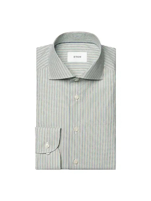 Men's Multi-Striped Breeze Poplin Slim-Fit Shirt - Mid Green Men's Multi-Striped Breeze Poplin Slim-Fit Shirt - Mid Green