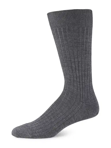 Marcoliani Solid Merino Wool Socks - Flannel Grey | Thumbnail 1 Marcoliani Solid Merino Wool Socks - Flannel Grey | Thumbnail 1