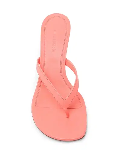 Amina Muaddi Women's Juliette 70MM Leather Trumpet Heel Sandals - Pearly Latte Patent | Thumbnail 4 Amina Muaddi Women's Juliette 70MM Leather Trumpet Heel Sandals - Pearly Latte Patent | Thumbnail 4