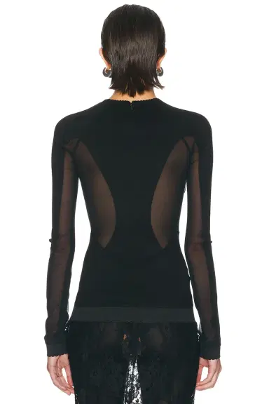The Attico Ponte Jersey Top | Thumbnail 3 The Attico Ponte Jersey Top | Thumbnail 3