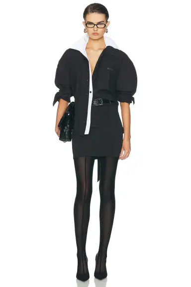 THE ATTICO Oversized Contrast Shirt | Thumbnail 6 THE ATTICO Oversized Contrast Shirt | Thumbnail 6