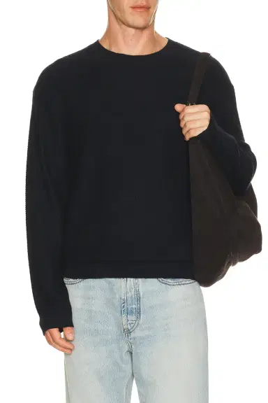 Frame Textured Crewneck Sweater | Thumbnail 1 Frame Textured Crewneck Sweater | Thumbnail 1