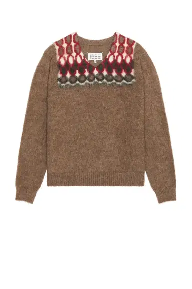 Maison Margiela Brushed Pullover Sweater | Thumbnail 4 Maison Margiela Brushed Pullover Sweater | Thumbnail 4
