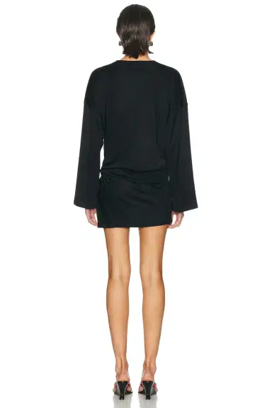 The Attico Drape Slit Mini Dress | Thumbnail 3 The Attico Drape Slit Mini Dress | Thumbnail 3