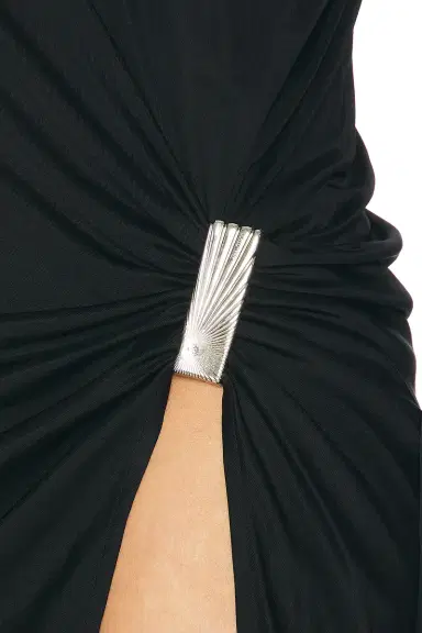 The Attico Drape Slit Mini Dress | Thumbnail 4 The Attico Drape Slit Mini Dress | Thumbnail 4