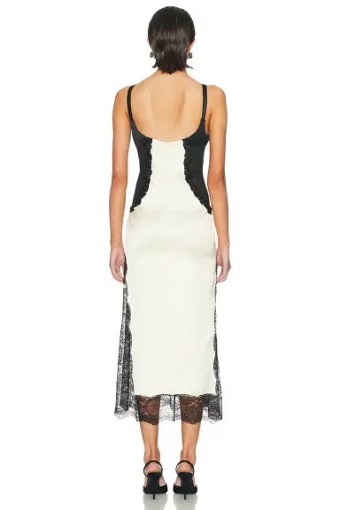 THE ATTICO Cut Out Lace Midi Dress | Thumbnail 3 THE ATTICO Cut Out Lace Midi Dress | Thumbnail 3