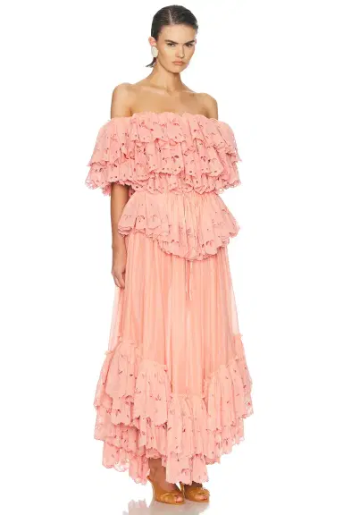 Chloe Maxi Ruffle Dress | Thumbnail 2 Chloe Maxi Ruffle Dress | Thumbnail 2