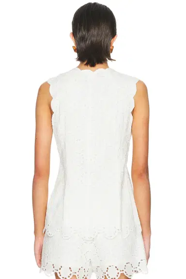 SIMONMILLER Delilah Eyelet Tie Top | Thumbnail 3 SIMONMILLER Delilah Eyelet Tie Top | Thumbnail 3