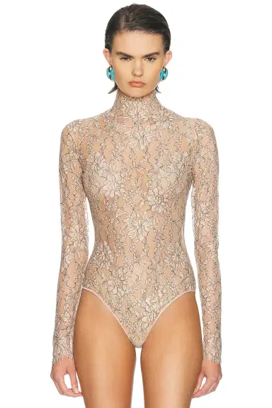 Valentino Rebrode Lace Bodysuit Top | Thumbnail 2 Valentino Rebrode Lace Bodysuit Top | Thumbnail 2
