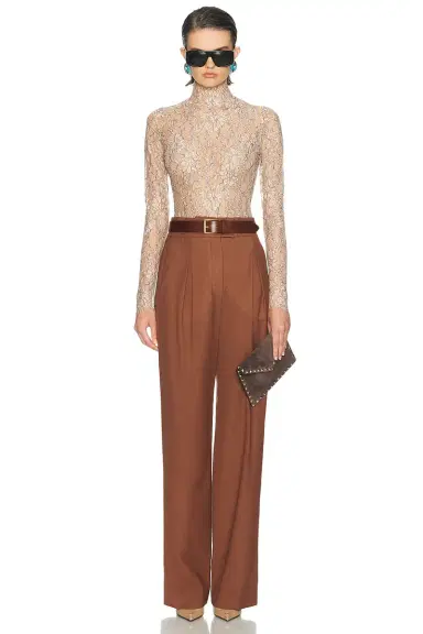 Valentino Rebrode Lace Bodysuit Top | Thumbnail 5 Valentino Rebrode Lace Bodysuit Top | Thumbnail 5