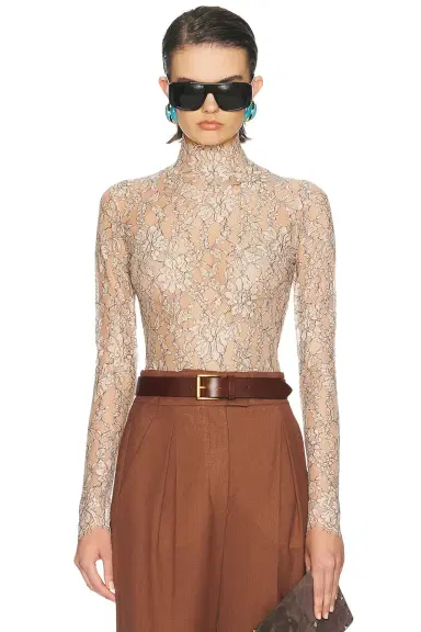 Valentino Rebrode Lace Bodysuit Top | Thumbnail 1 Valentino Rebrode Lace Bodysuit Top | Thumbnail 1