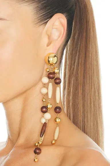 RABANNE Wood Dangle Earrings | Thumbnail 2 RABANNE Wood Dangle Earrings | Thumbnail 2