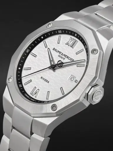 Baume & Mercier Riviera Automatic Stainless Steel Watch, Ref. 10829 - Men | Thumbnail 4 Baume & Mercier Riviera Automatic Stainless Steel Watch, Ref. 10829 - Men | Thumbnail 4