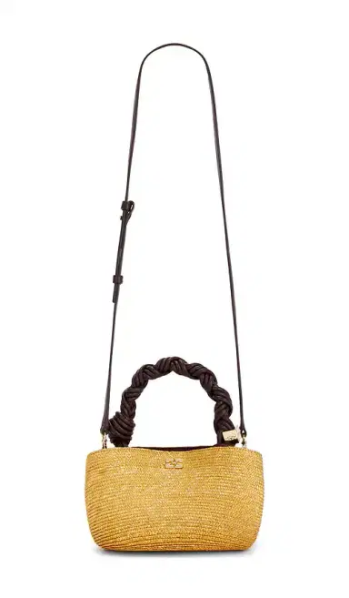 Ganni Bou Mini Straw Bag | Thumbnail 1 Ganni Bou Mini Straw Bag | Thumbnail 1