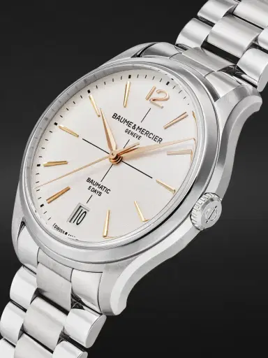 Baume & Mercier Clifton Automatic Stainless Steel Watch, Ref. 10793 - Men | Thumbnail 4 Baume & Mercier Clifton Automatic Stainless Steel Watch, Ref. 10793 - Men | Thumbnail 4
