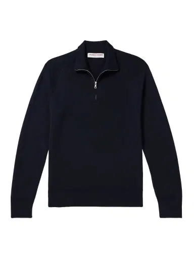 Orlebar Brown Lennard Merino Wool Half-Zip Sweater - Men | Thumbnail 1 Orlebar Brown Lennard Merino Wool Half-Zip Sweater - Men | Thumbnail 1