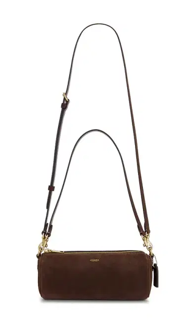 Coach Suede Barrel Bag | Thumbnail 1 Coach Suede Barrel Bag | Thumbnail 1